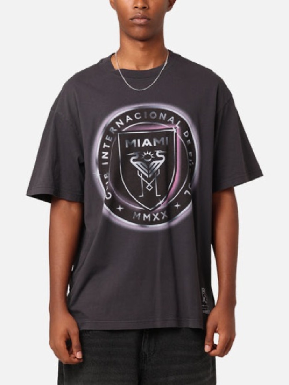INTER MIAMI CF CHROME SPRAY T-SHIRT by‎ Mitchell & Ness